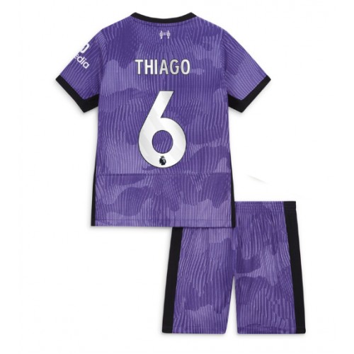 Liverpool Thiago Alcantara #6 Rezervni Dres za djecu 2023-24 Kratak Rukav (+ Kratke hlače)
